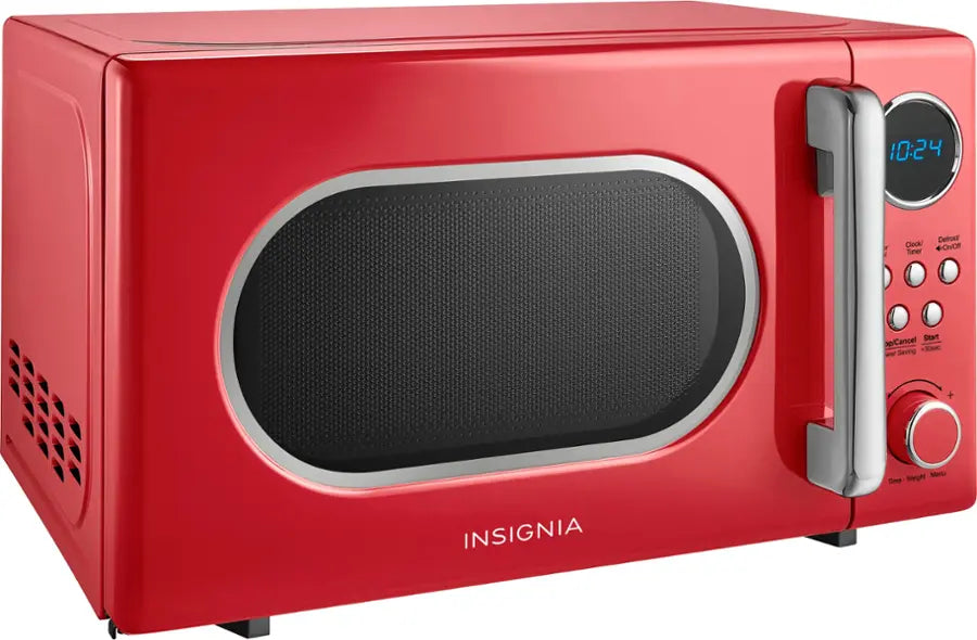 Insignia™ - .7 Cu. Ft. Retro Compact Microwave - Cream