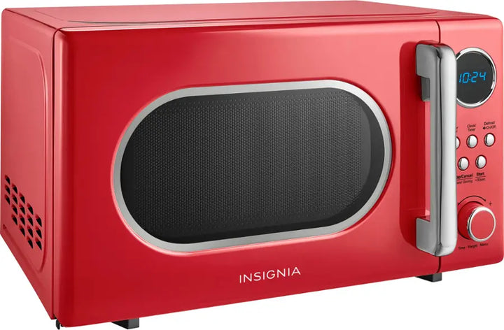 Insignia™ - .7 Cu. Ft. Retro Compact Microwave - Cream
