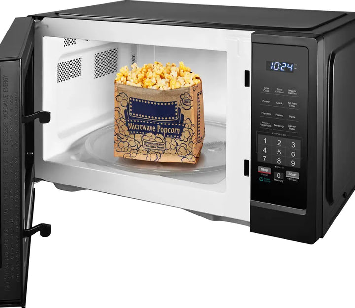 Insignia™ - 1.1 Cu. Ft. Countertop Microwave - Black