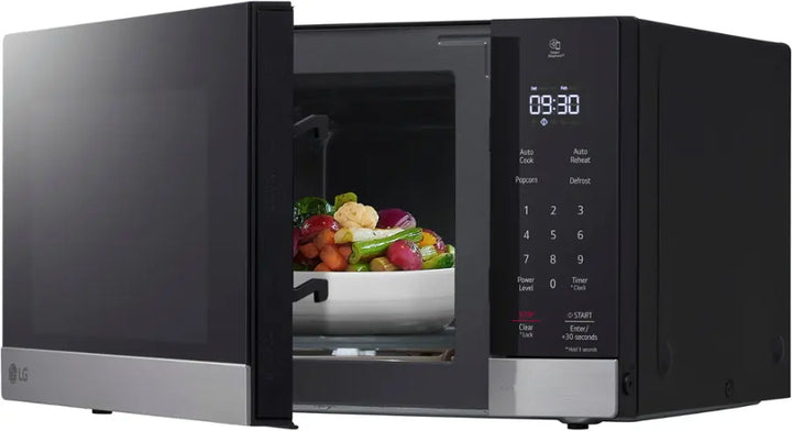 LG - 0.9 Cu. Ft. Countertop Microwave with Sensor Cooking and Smart Inverter - Stainless Steel