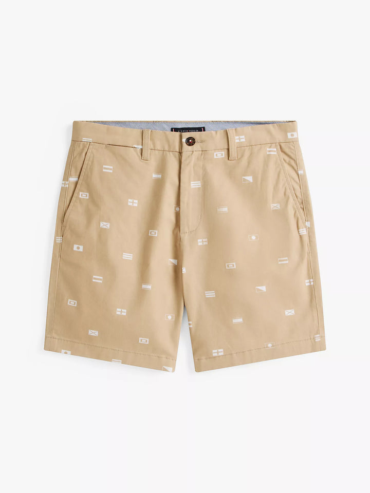 Tommy Hilfiger 7" Allover Flag Chino Short