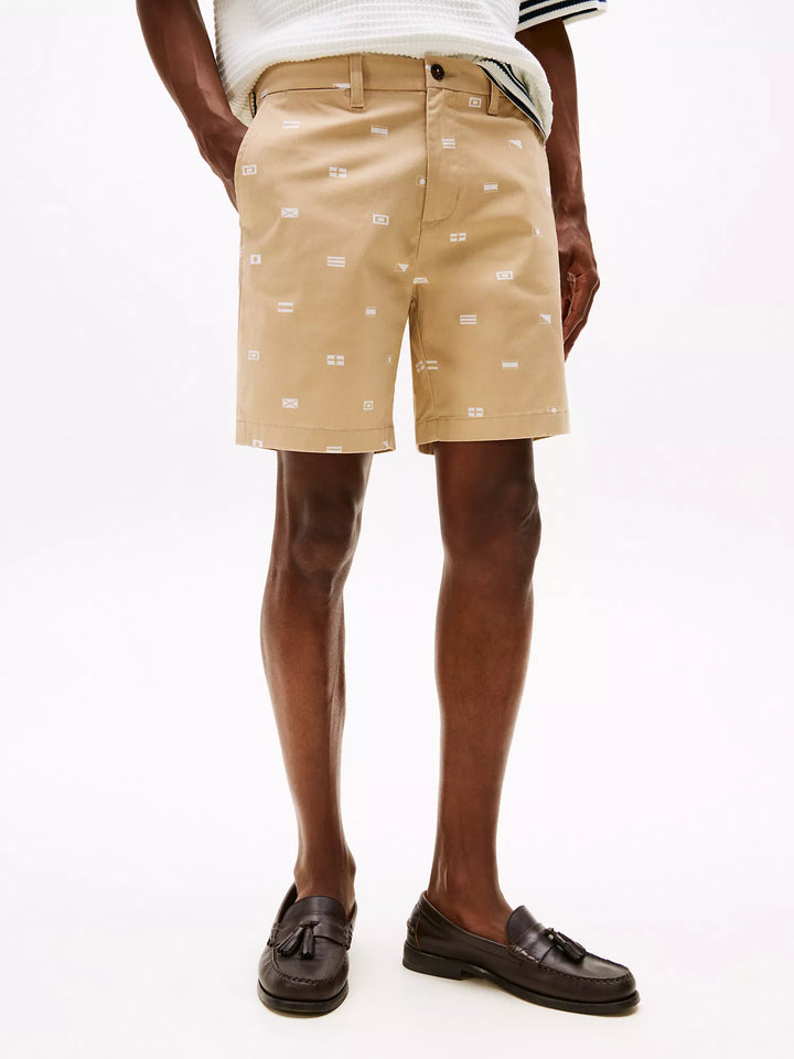 Tommy Hilfiger 7" Allover Flag Chino Short