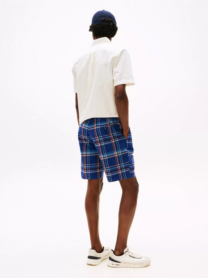 Tommy Hilfiger Madras Stretch-Cotton Twill 9" Short