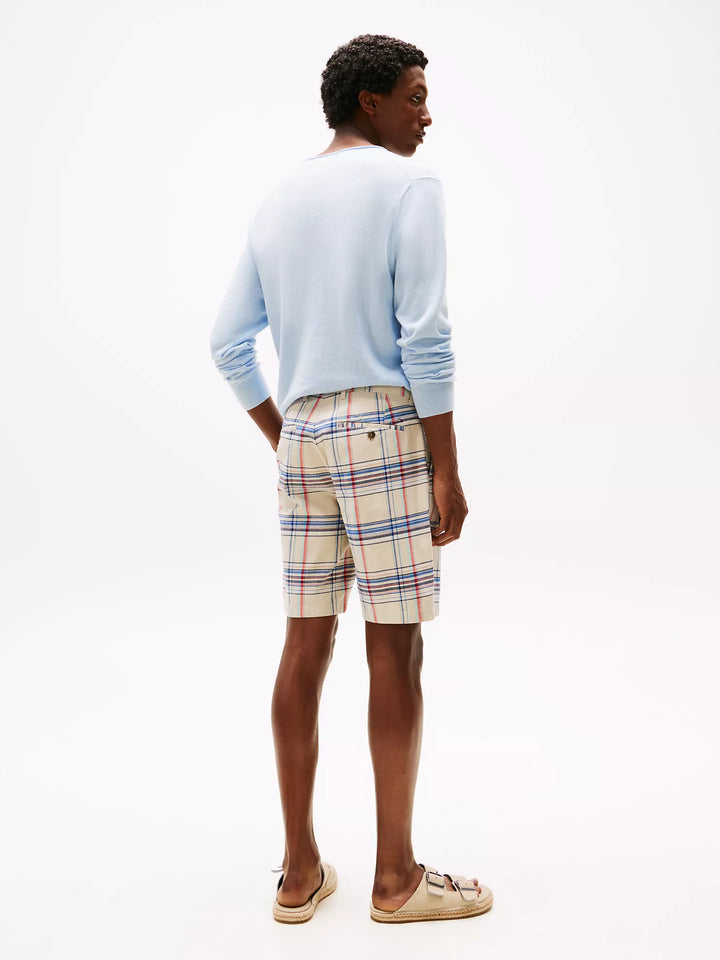 Tommy Hilfiger Madras Stretch-Cotton Twill 9" Short