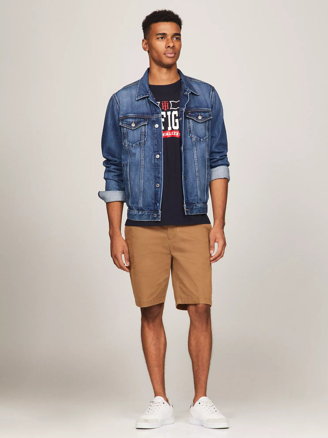 Tommy Hilfiger Belted Twill 9" Short