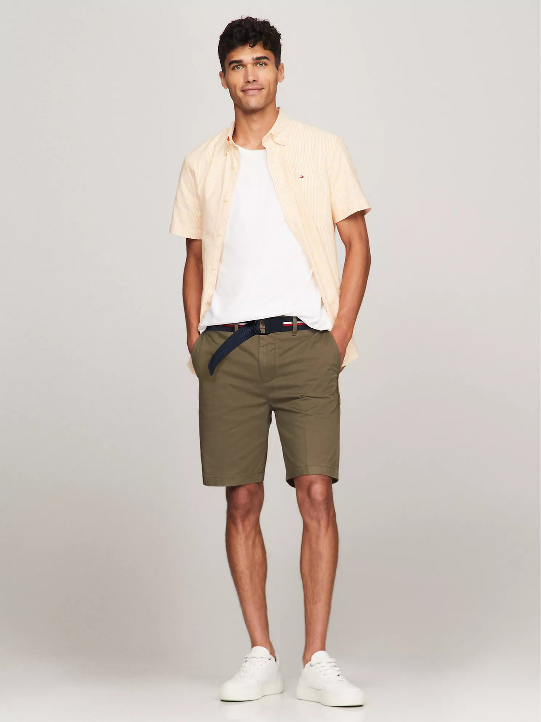 Tommy Hilfiger Belted Twill 9" Short