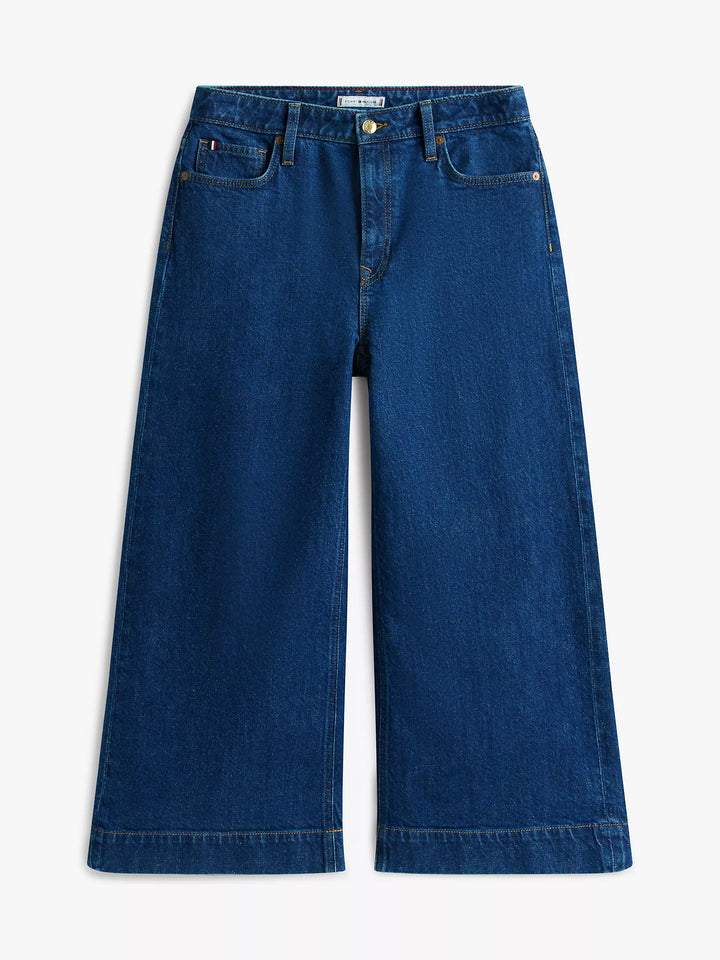 Tommy Hilfiger High-Rise Wide-Leg Cropped Jean