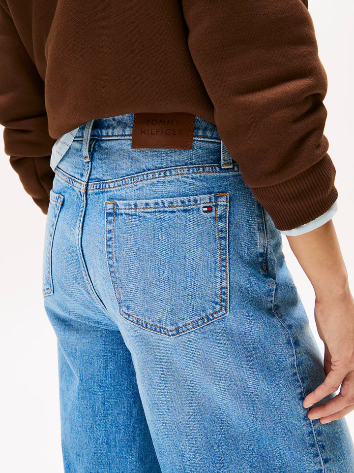 Tommy Hilfiger High-Rise Wide-Leg Cropped Jean