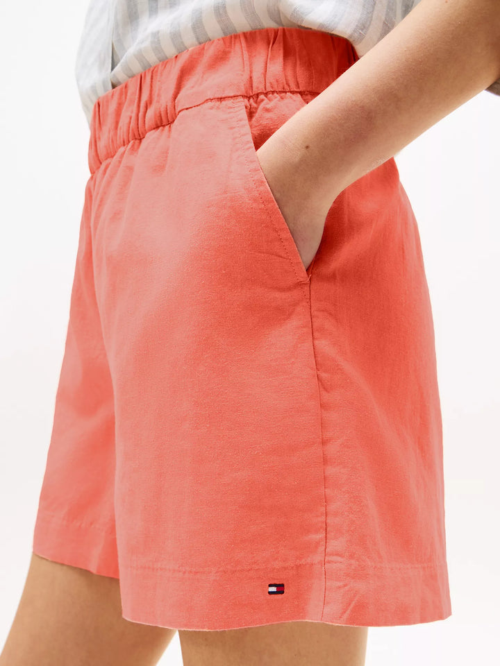 Tommy Hilfiger Cotton-Linen Blend Pull-On Short