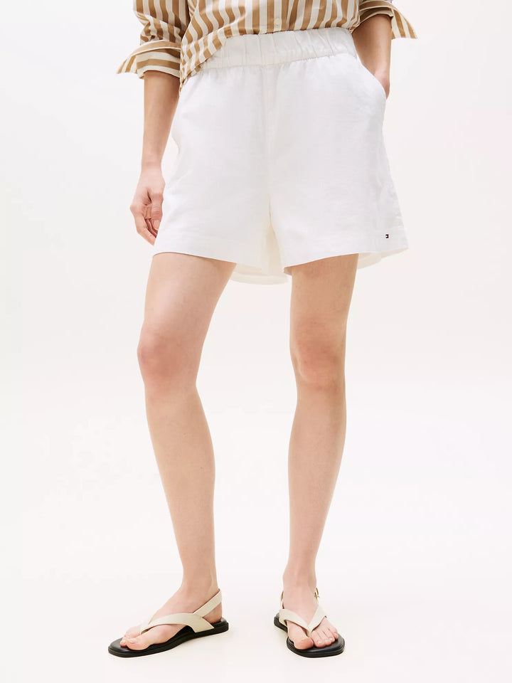 Tommy Hilfiger Cotton-Linen Blend Pull-On Short