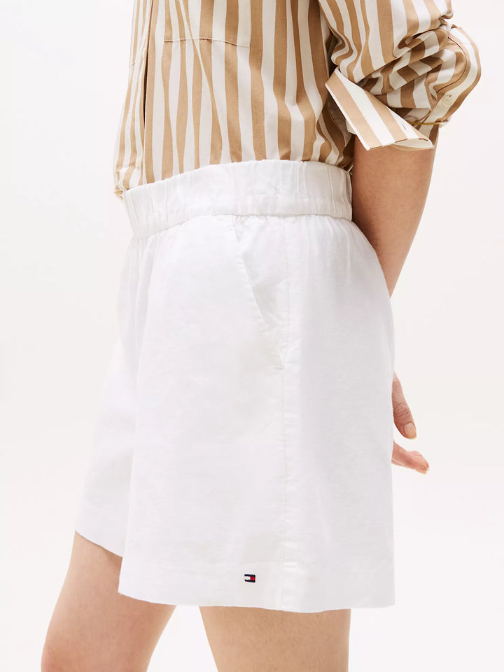 Tommy Hilfiger Cotton-Linen Blend Pull-On Short