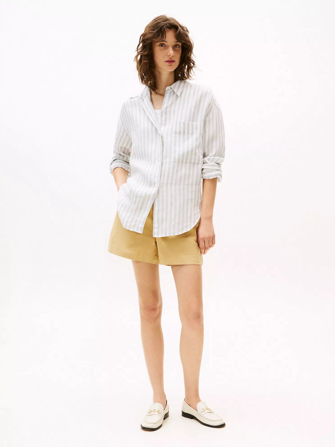 Tommy Hilfiger Cotton-Linen Blend Pull-On Short