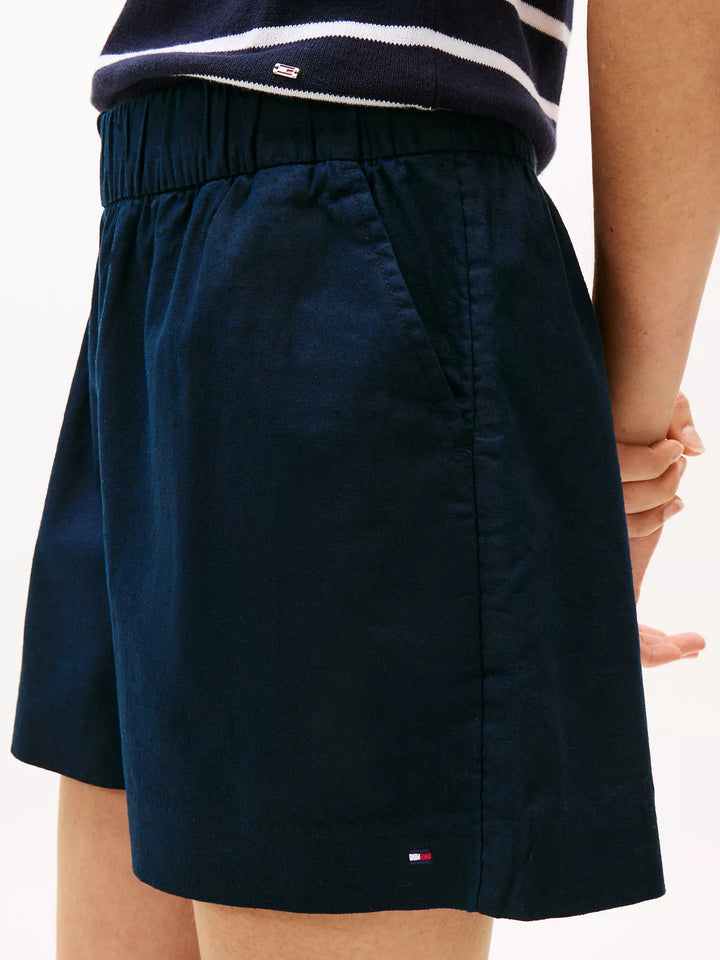Tommy Hilfiger Cotton-Linen Blend Pull-On Short