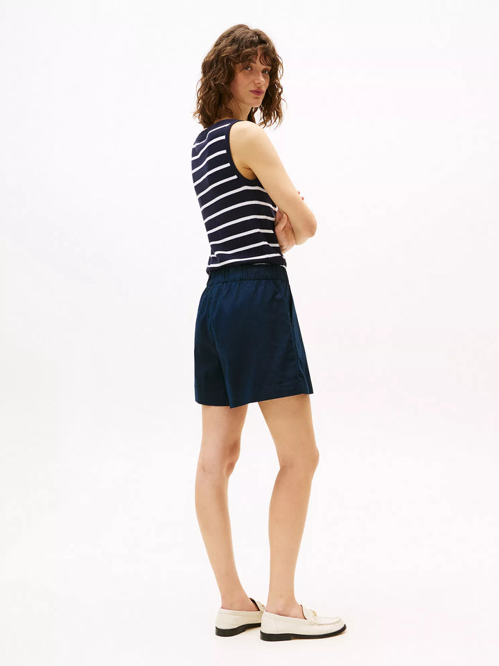 Tommy Hilfiger Cotton-Linen Blend Pull-On Short