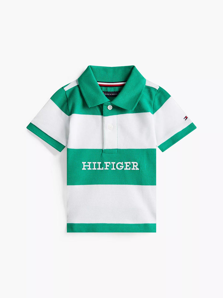 Tommy Hilfiger Babies' Stripe Hilfiger Logo Polo