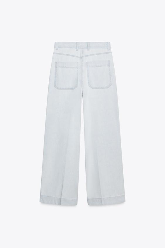 ZARA HIGH-WAISTED LOOSE FIT JEANS ZW COLLECTION