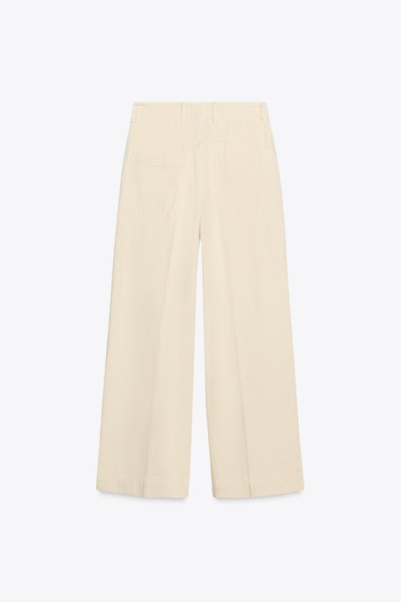 ZARA HIGH-WAISTED LOOSE FIT JEANS ZW COLLECTION