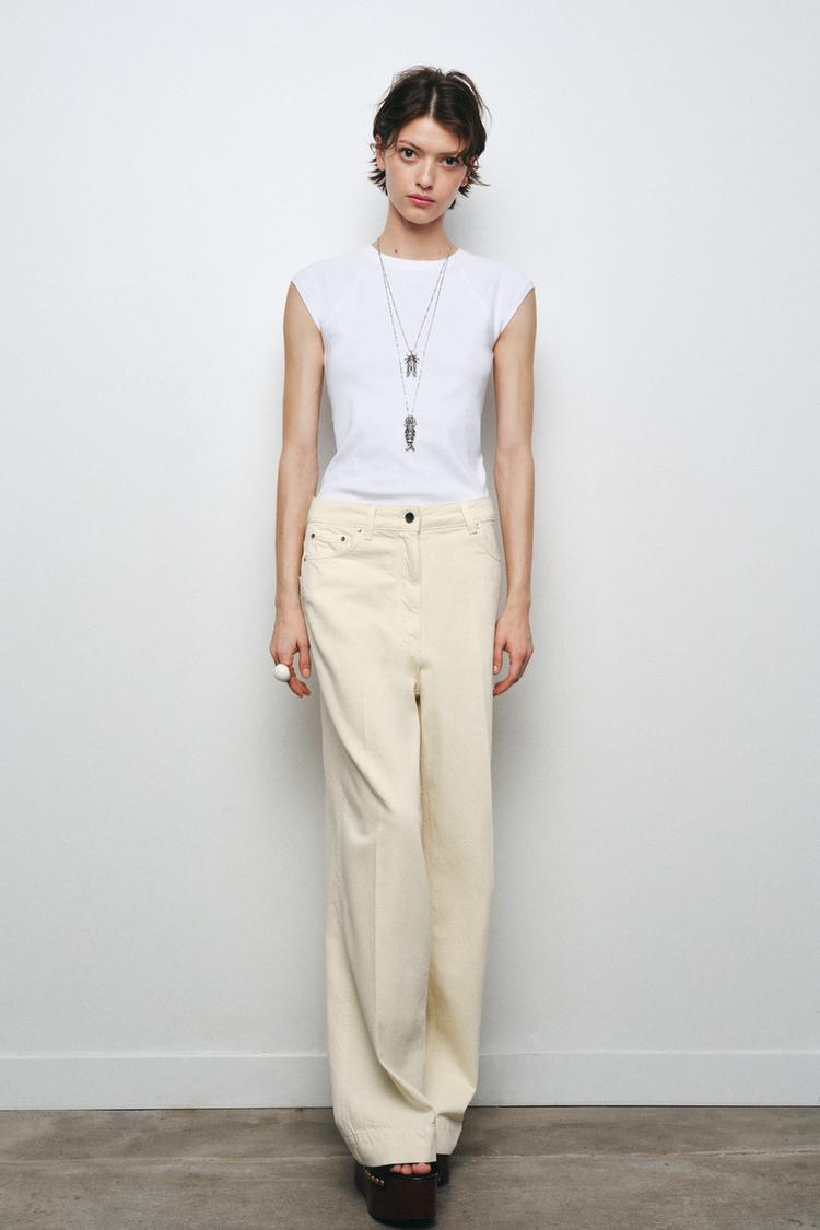 ZARA HIGH-WAISTED LOOSE FIT JEANS ZW COLLECTION
