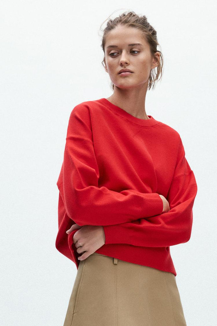 ZARA PLAIN KNIT SWEATSHIRT