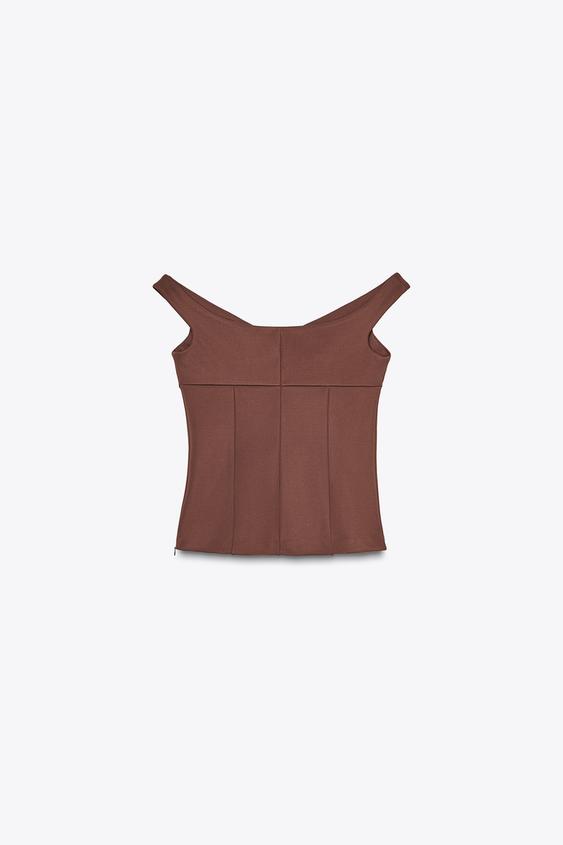 ZARA STRAPLESS TOP