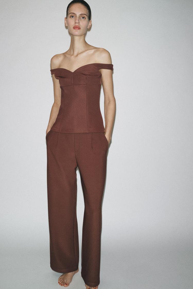ZARA STRAPLESS TOP
