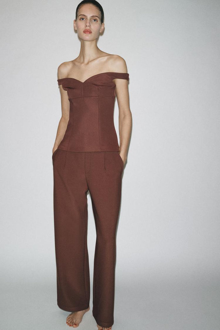 ZARA STRAPLESS TOP