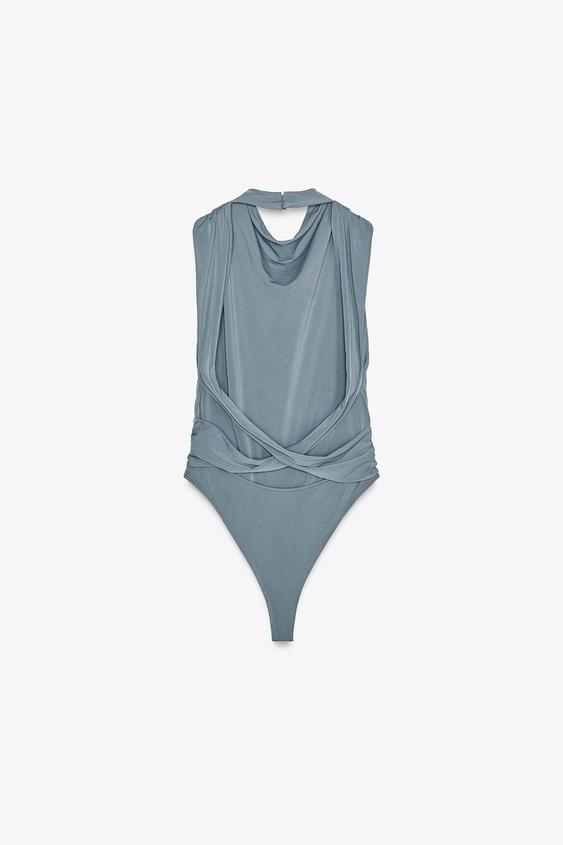 ZARA DRAPED BODYSUIT