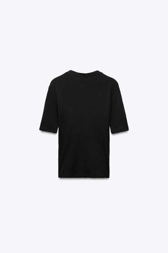 ZARA SOFT 100% WOOL T-SHIRT