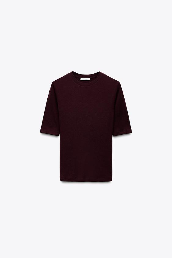 ZARA SOFT 100% WOOL T-SHIRT