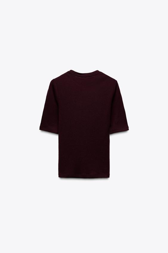 ZARA SOFT 100% WOOL T-SHIRT