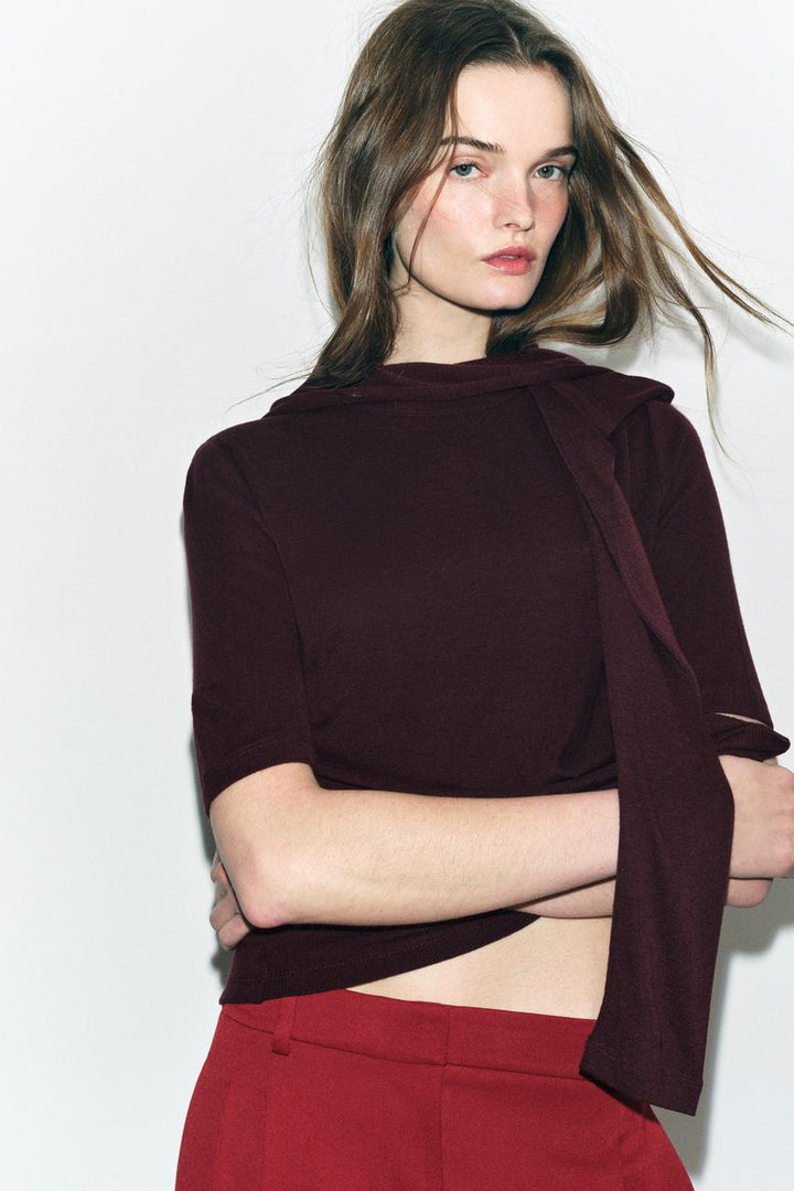 ZARA SOFT 100% WOOL T-SHIRT