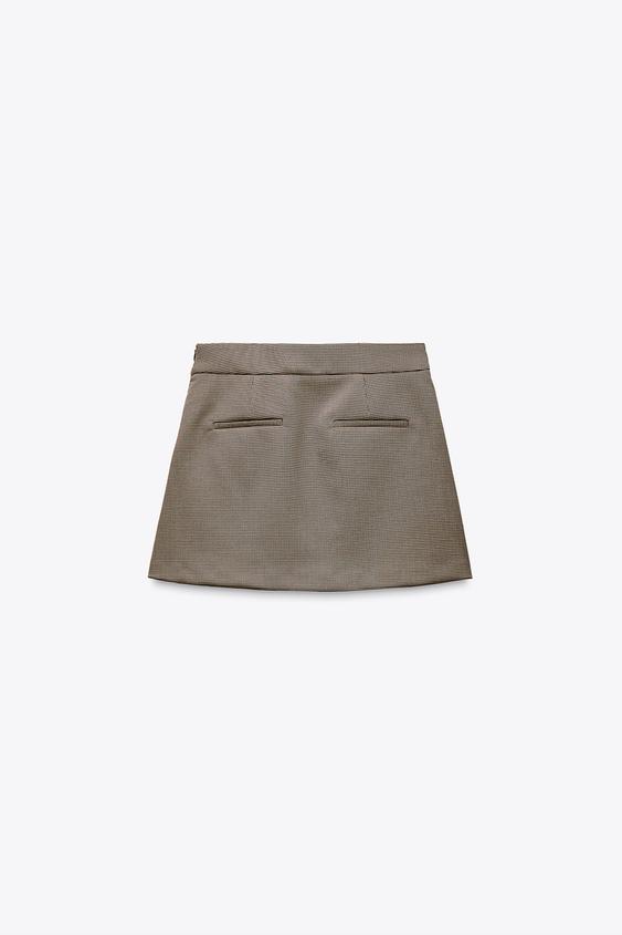 ZARA PLEATED MINI SKIRT ZW COLLECTION