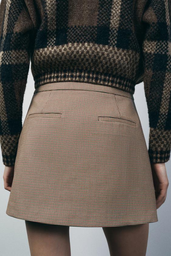 ZARA PLEATED MINI SKIRT ZW COLLECTION