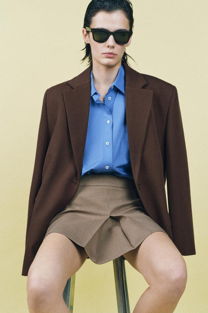 ZARA PLEATED MINI SKIRT ZW COLLECTION