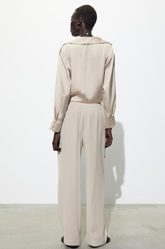 ZARA FLUID PAJAMA PANTS
