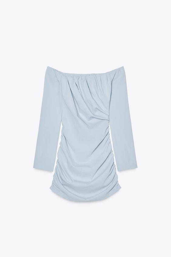 ZARA GATHERED SHORT DRESS