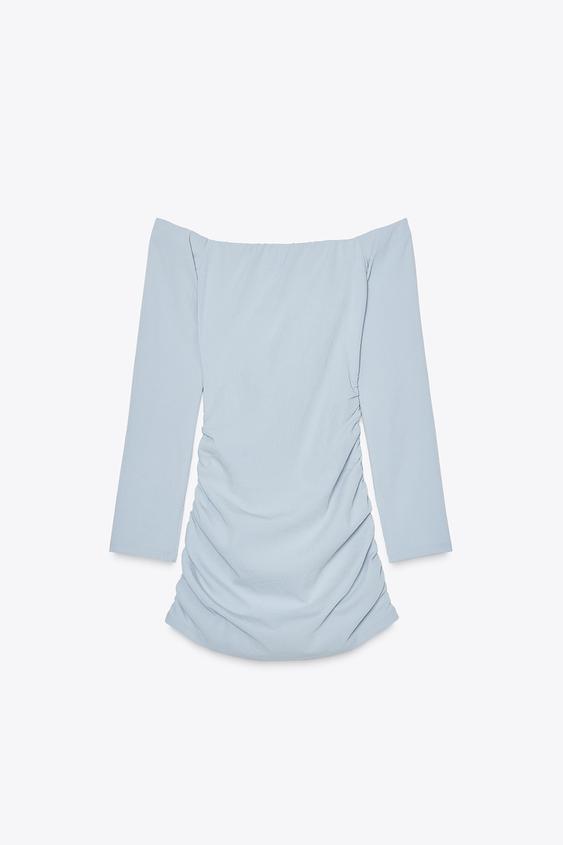 ZARA GATHERED SHORT DRESS