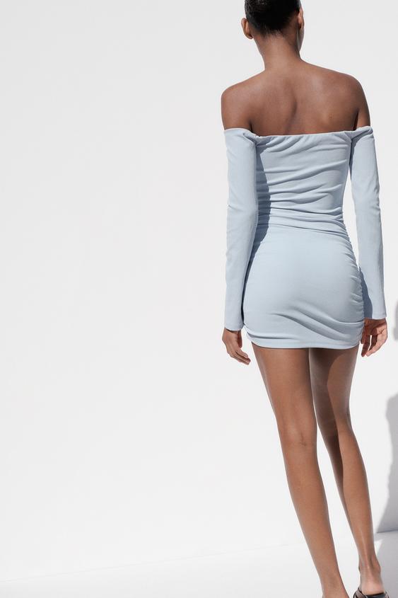 ZARA GATHERED SHORT DRESS