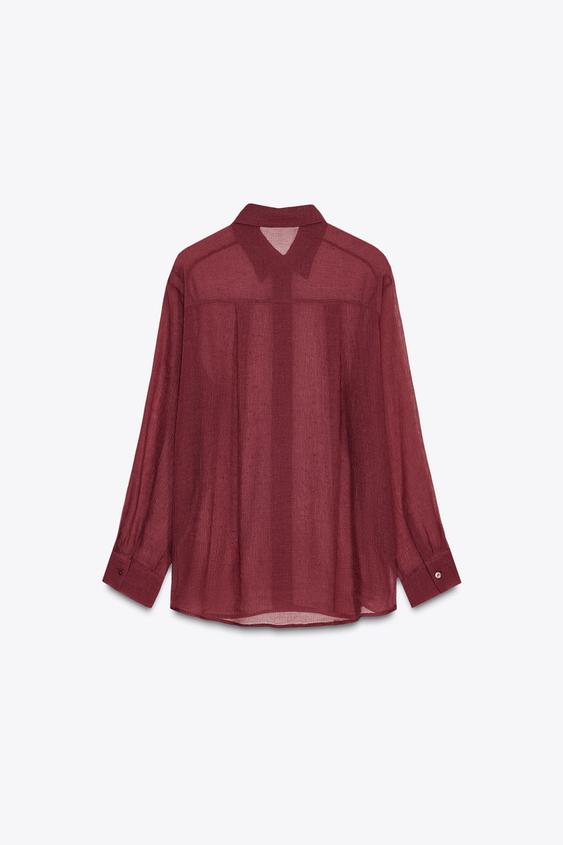 ZARA FRONT BEADED SHIRT