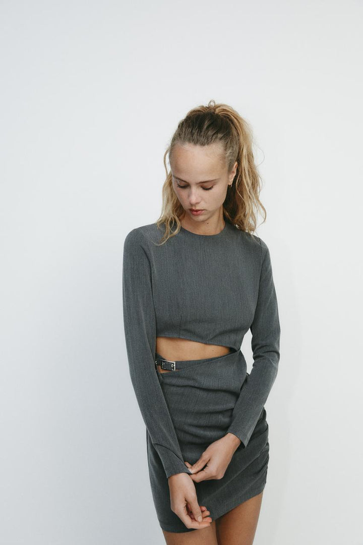 ZARA LOOP CUTOUT DRESS