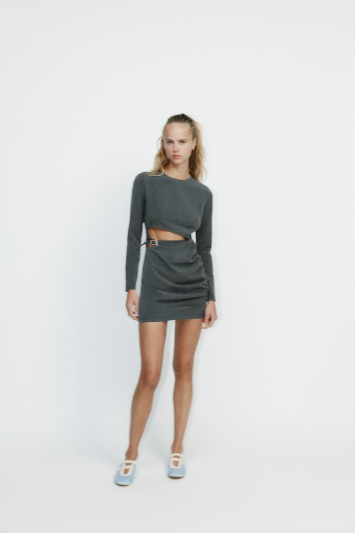 ZARA LOOP CUTOUT DRESS