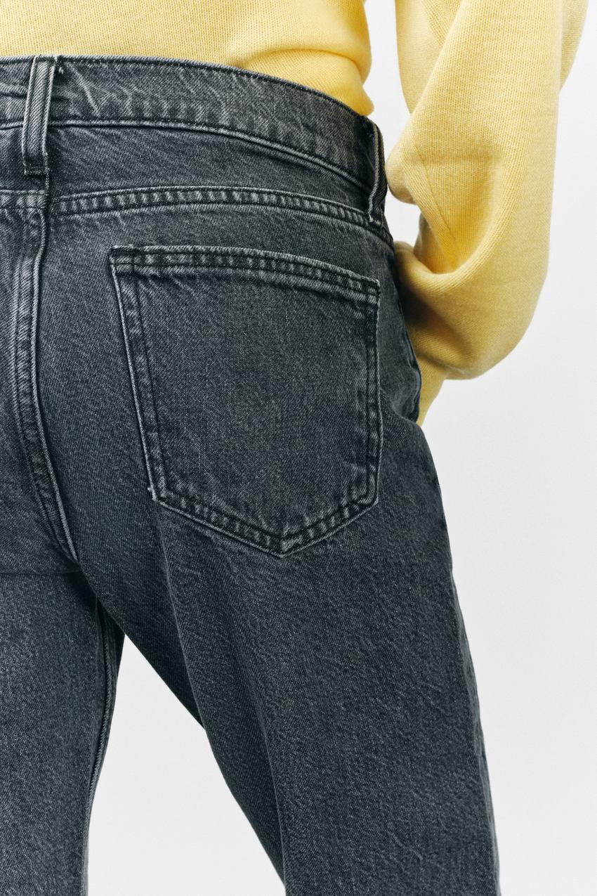 ZARA ZW COLLECTION LOW RISE STRAIGHT LEG JEANS