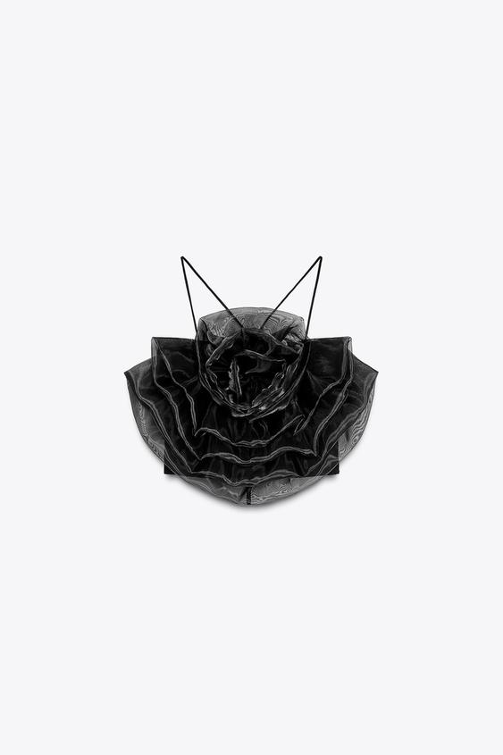 ZARA FLORAL ORGANZA TOP