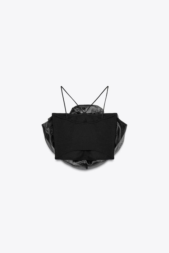 ZARA FLORAL ORGANZA TOP