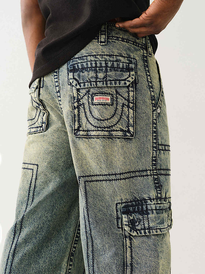 TRUE RELIGION DENIM BIG T CARGO PANT