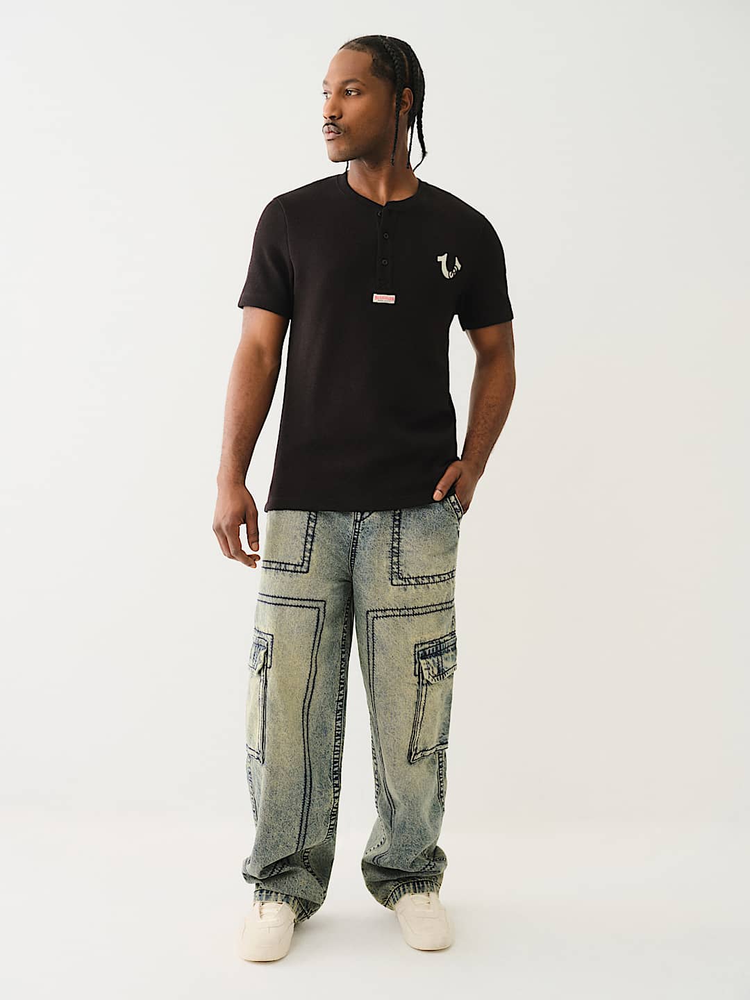 TRUE RELIGION DENIM BIG T CARGO PANT