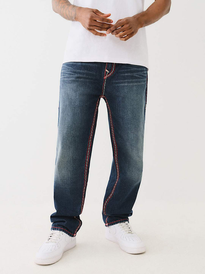 TRUE RELIGION BOBBY SUPER T TRIPLE LOGO BAGGY JEAN 32"