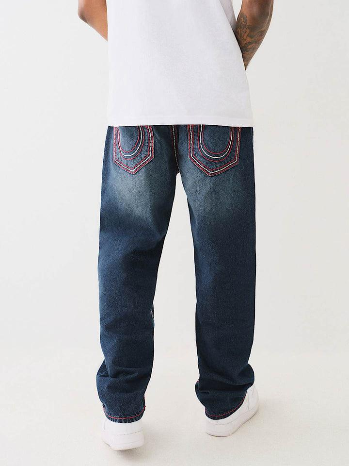 TRUE RELIGION BOBBY SUPER T TRIPLE LOGO BAGGY JEAN 32"