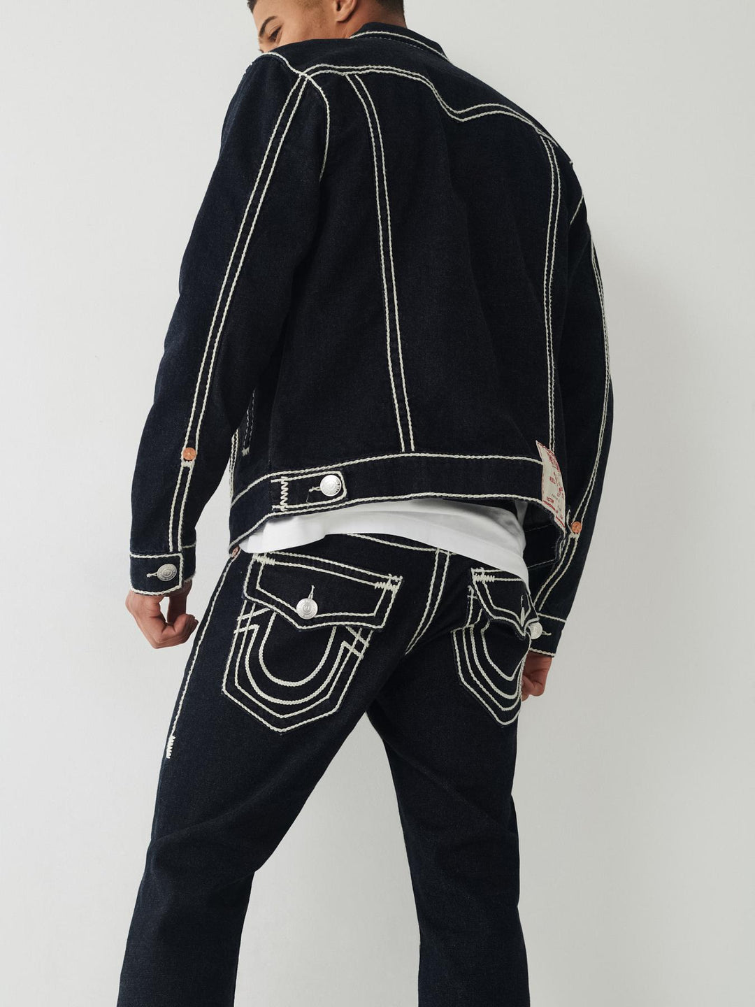 TRUE RELIGION RICKY ROPE STITCH STRAIGHT JEAN
