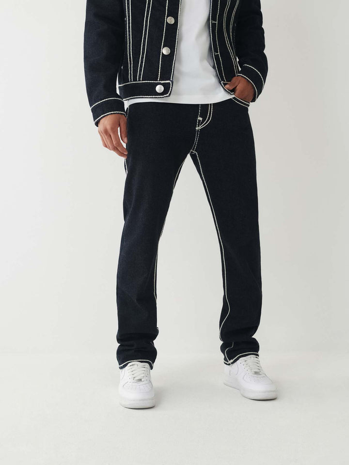 TRUE RELIGION RICKY ROPE STITCH STRAIGHT JEAN